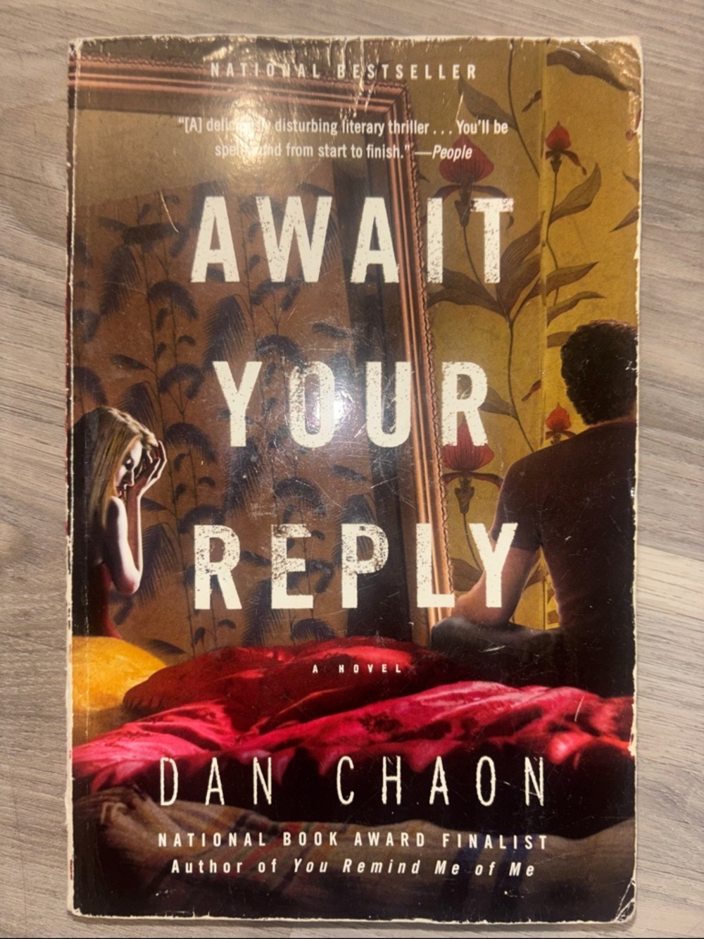 Await Your Reply by Dan Chaon - Paperback Novel - Red Accent